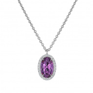 Pendant on a chain with spinel 